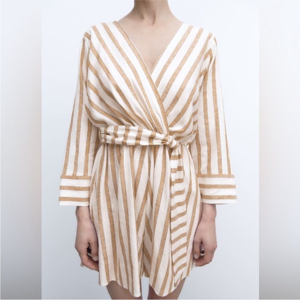 Zara Linen Blend Romper